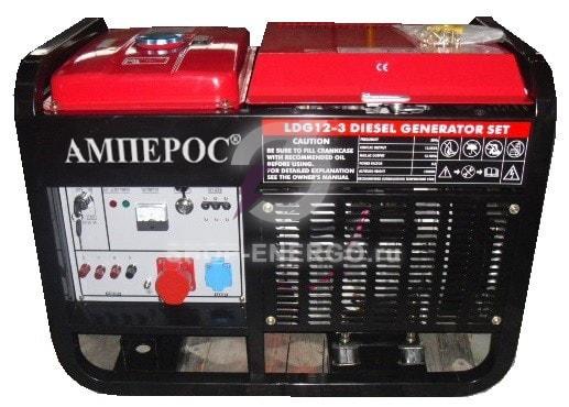 Дизельный генератор Амперос LDG12-3 E